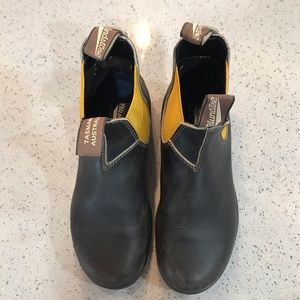 BLUNDSTONE Brown and mustard boots US size 8.5